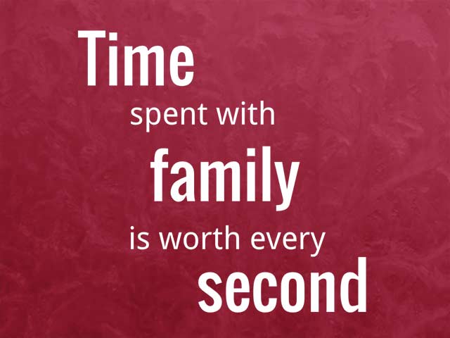 Photo 2 – Time spent with family